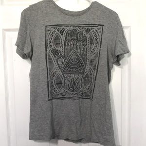 Vintage tshirt, hamsa style hand, small